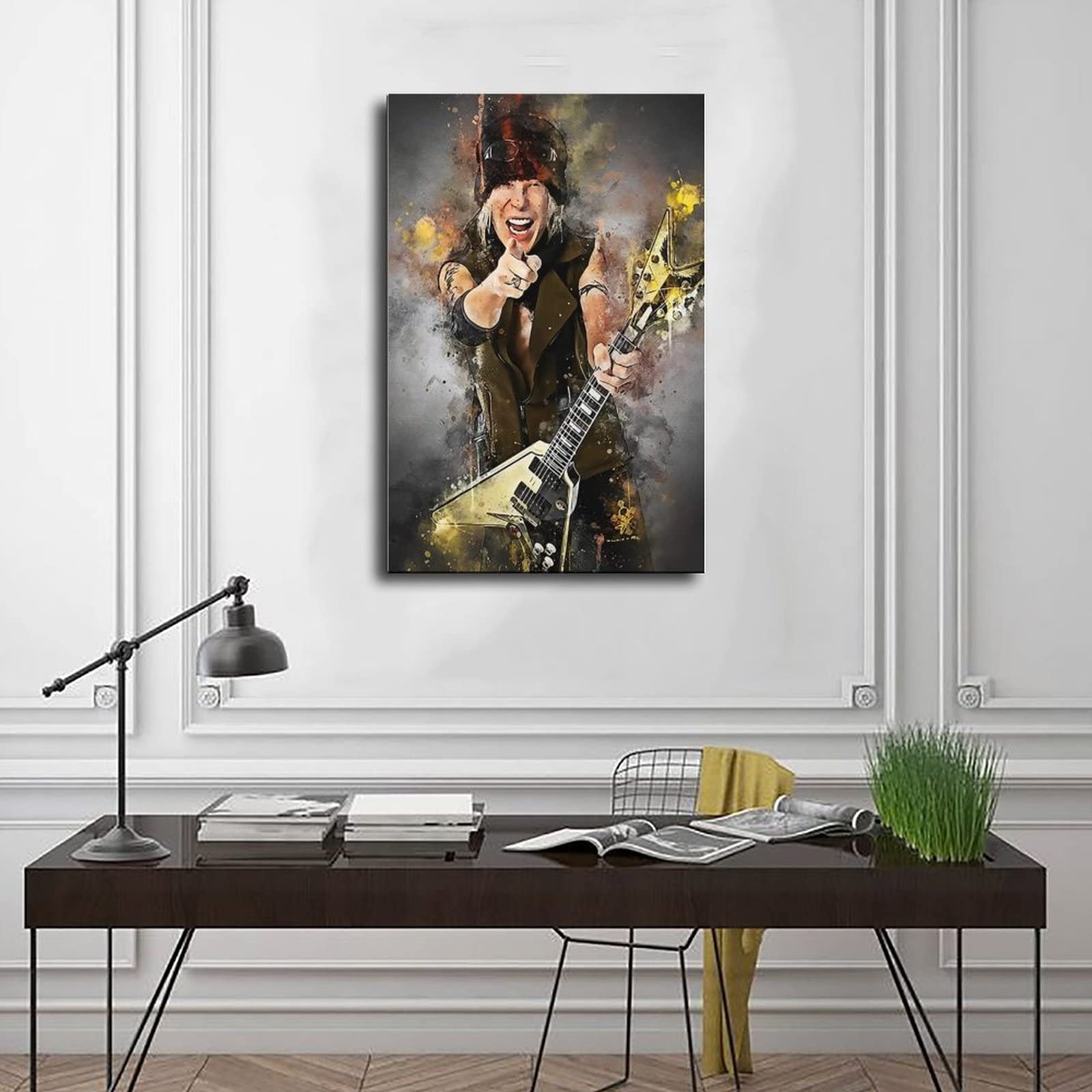 Poster Sur Toile Michael Schenker - Décoration Murale Moderne 40 X 60 Cm - Impression Haute Qualité - 11