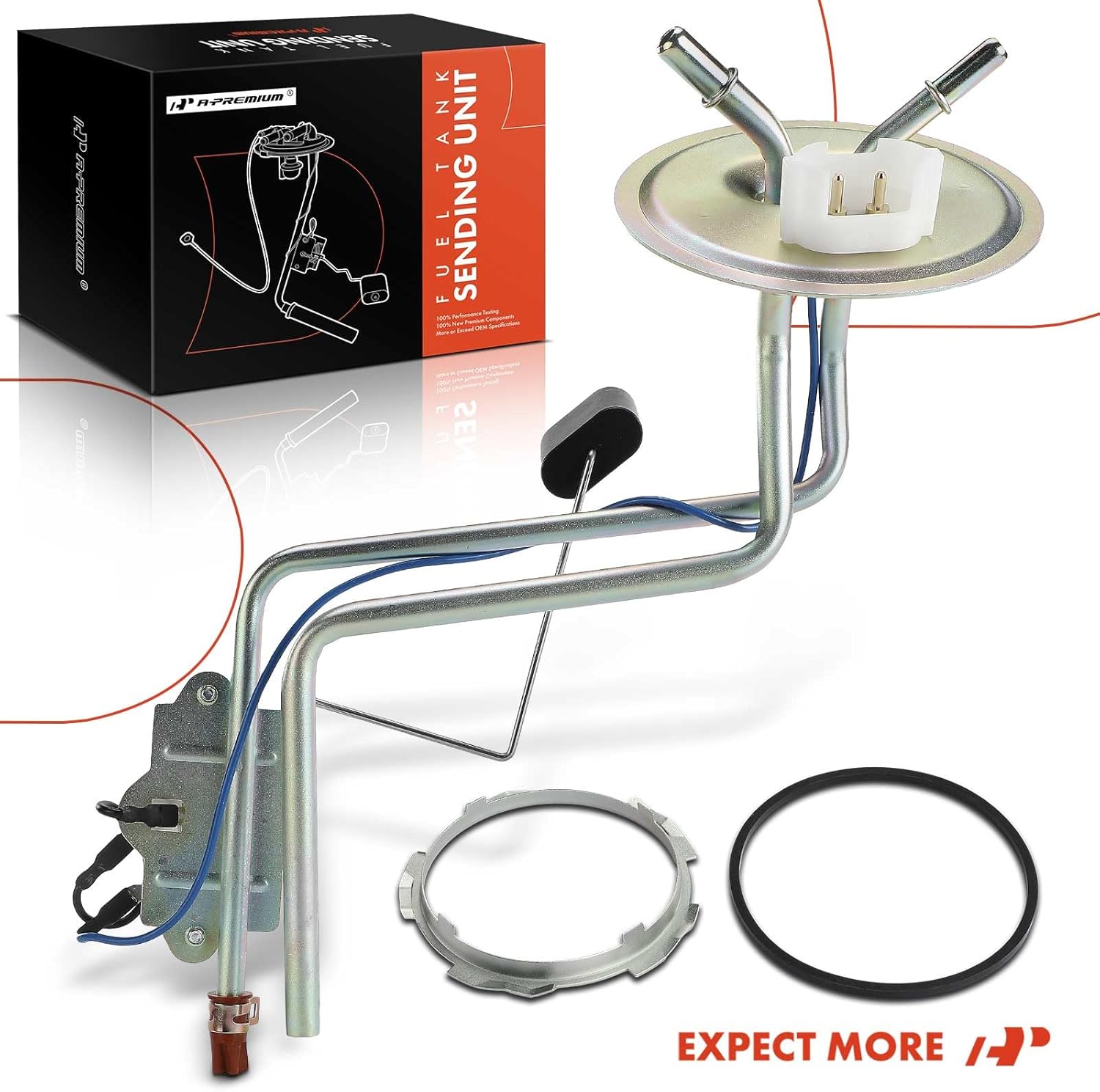 A-Premium Front Fuel Tank Sending Unit Compatible with Ford F-250 F250 F-350 F350 1990-1991, 7.3L, Replace# FMSU-7DE