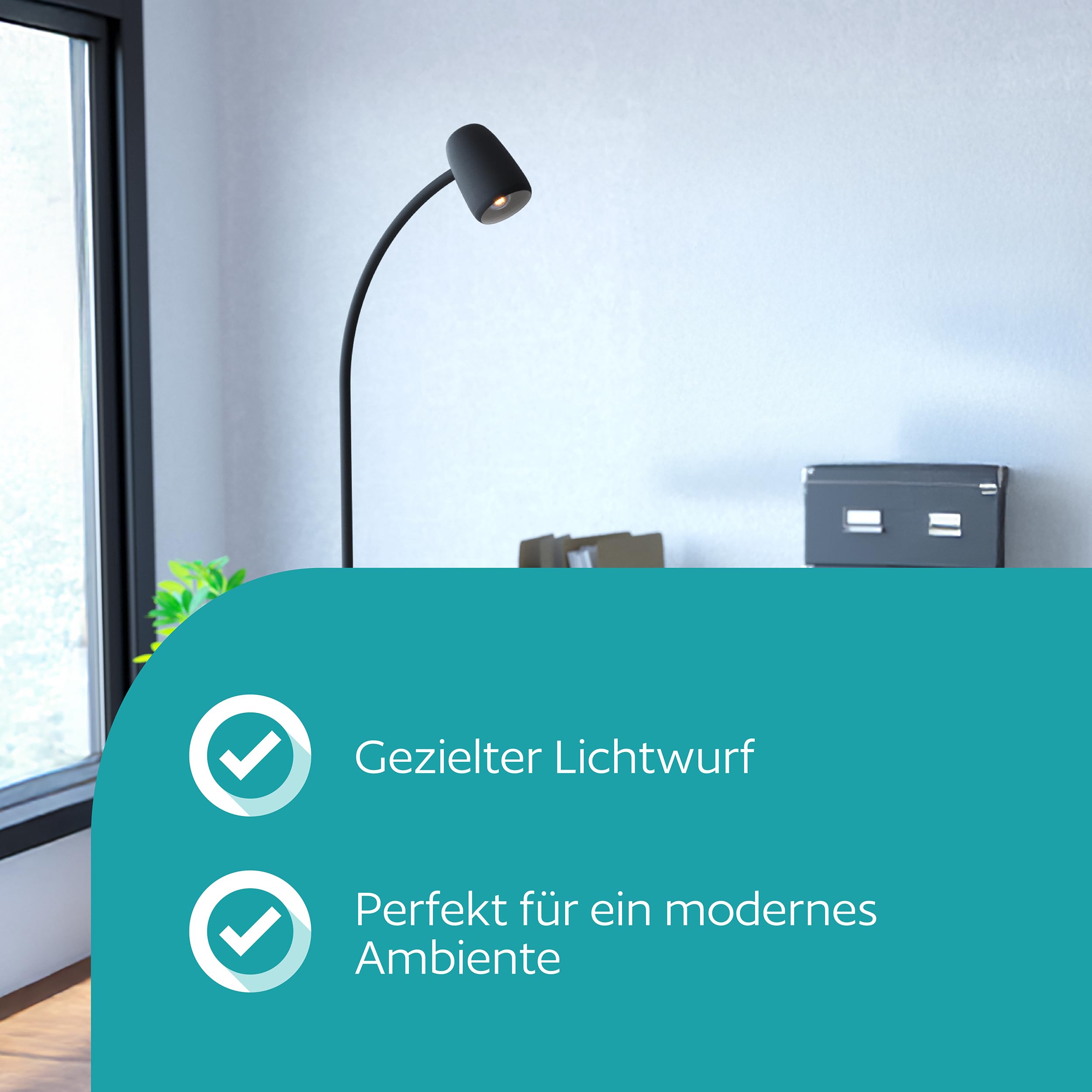EGLO Stehlampe Carlo, Lampe Wohnzimmer mit Flexarm | Standleuchte schwenkbar aus Metall in Schwarz, Leselampe mit E14 Fassung, H 170 cm