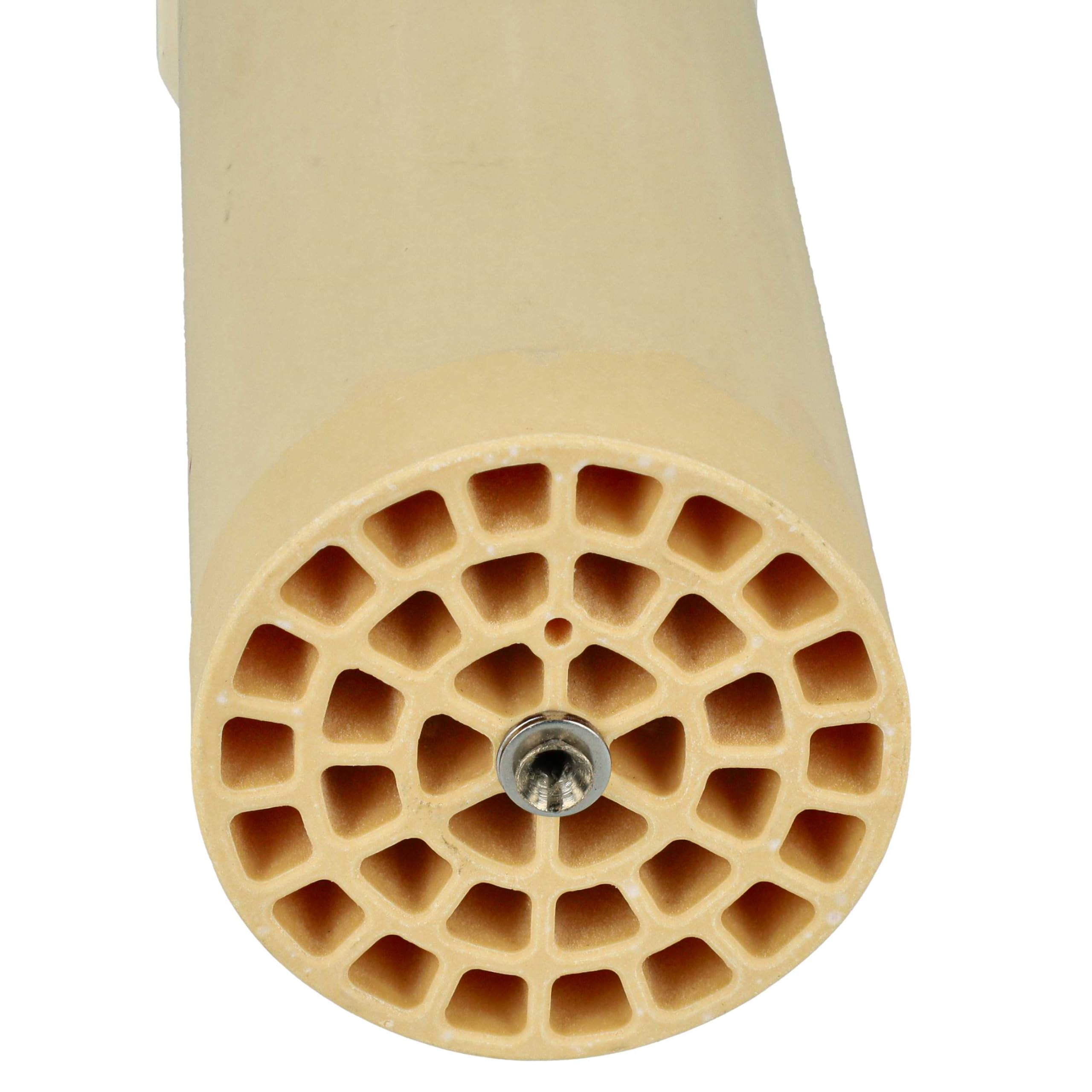vhbw 2 x element grzejny zamiennik do Leister 114.418, 148.521, 148.518 do pistoletu spawalniczego na gorące powietrze - 5500 W, ceramiczny rdzeń grzewczy, 4,45 x 12,6 cm