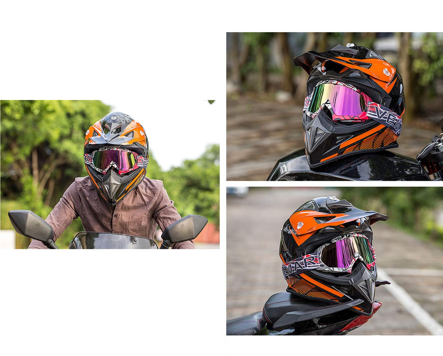 Gafas de seguridad para cuatrimoto, motocross, motocicleta, motocross, motocicleta, gafas de seguridad anti UV, antiarañazos, a prueba de polvo, resistente al viento, ciclismo, carreras,