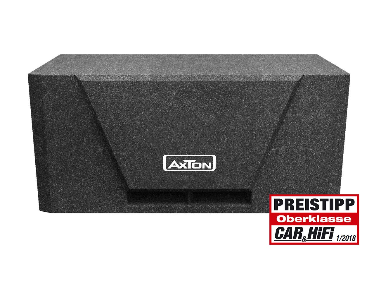 AXTON ATB216: Kompakte Bassbox, kraftvoller Bandpass Subwoofer mit 2 x 16 cm Treibern, Basskiste für Autos, Reisemobile und LKWs
