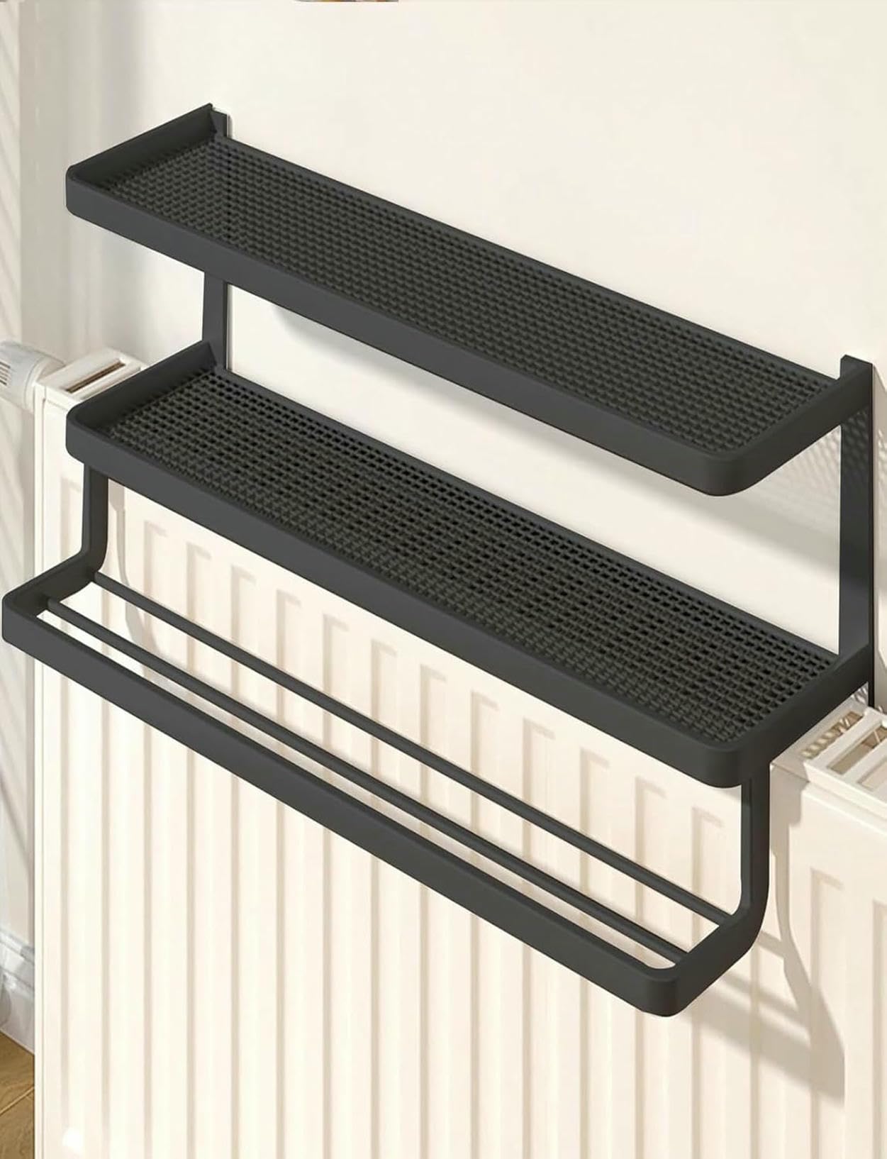 Étagère de radiateur pour salon support flottant et déco chaleureuse