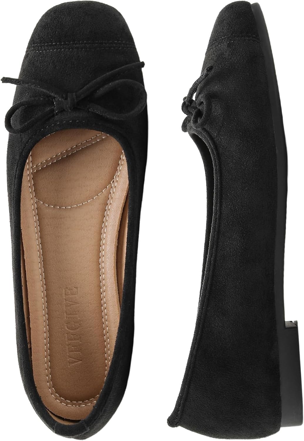Flats for Women Square Toe Ballet Flats