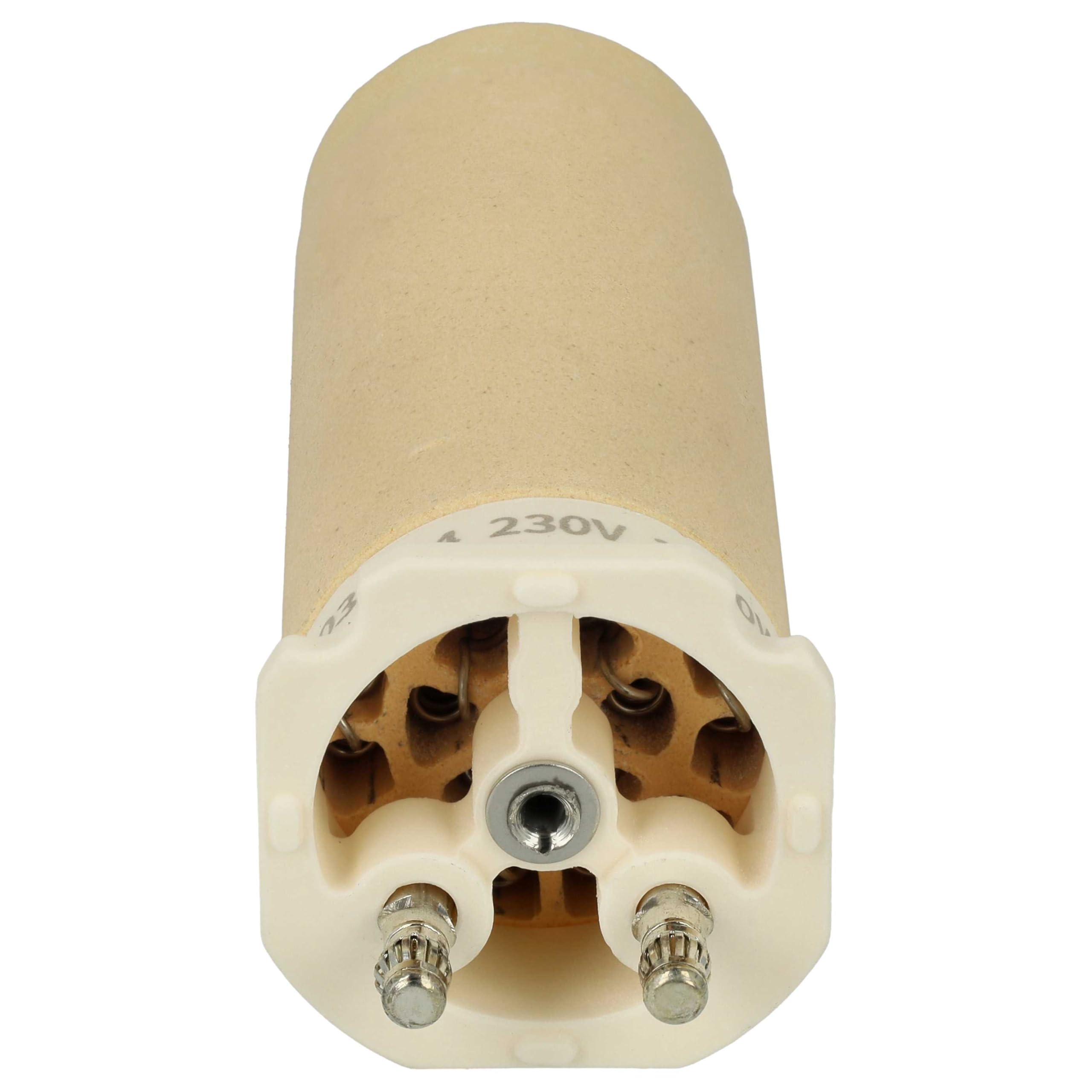 vhbw Elemento calefactor compatible con Leister UNIFLOOR S, UNIPLAN E pistola de soldadura de aire caliente - 2100 W, Cerámica, 3,2 x 9,2 cm