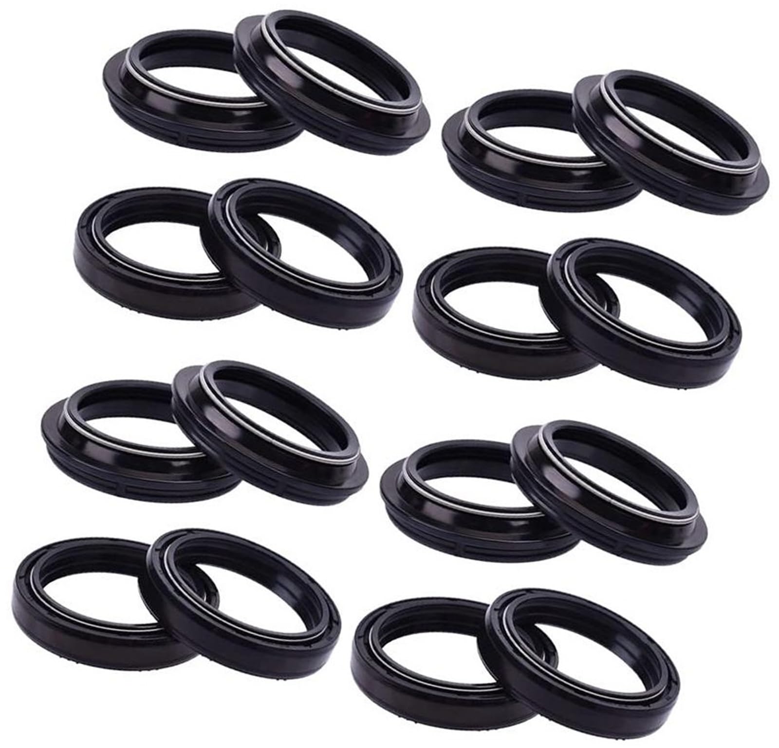 43x55x9,5/10,5 Anteriore, forcella Ammortizzatore di sospensione Paraolio Parapolvere, XT660R XT660 XT660X SUPERMOTARD XT 660 R Paraolio forcella moto(8pcs seal 8pc cover)