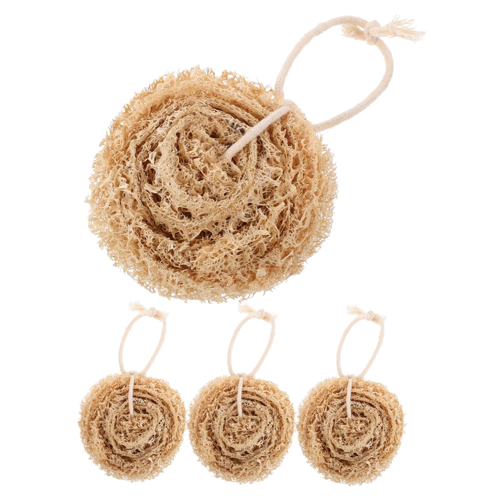 Baluue 16piezas Esponjas De Loofah Natural para Lavado De Platos para Limpieza De Cocina Eco-amigables Olores Suaves y Efectivas para Grasa y Suciedad
