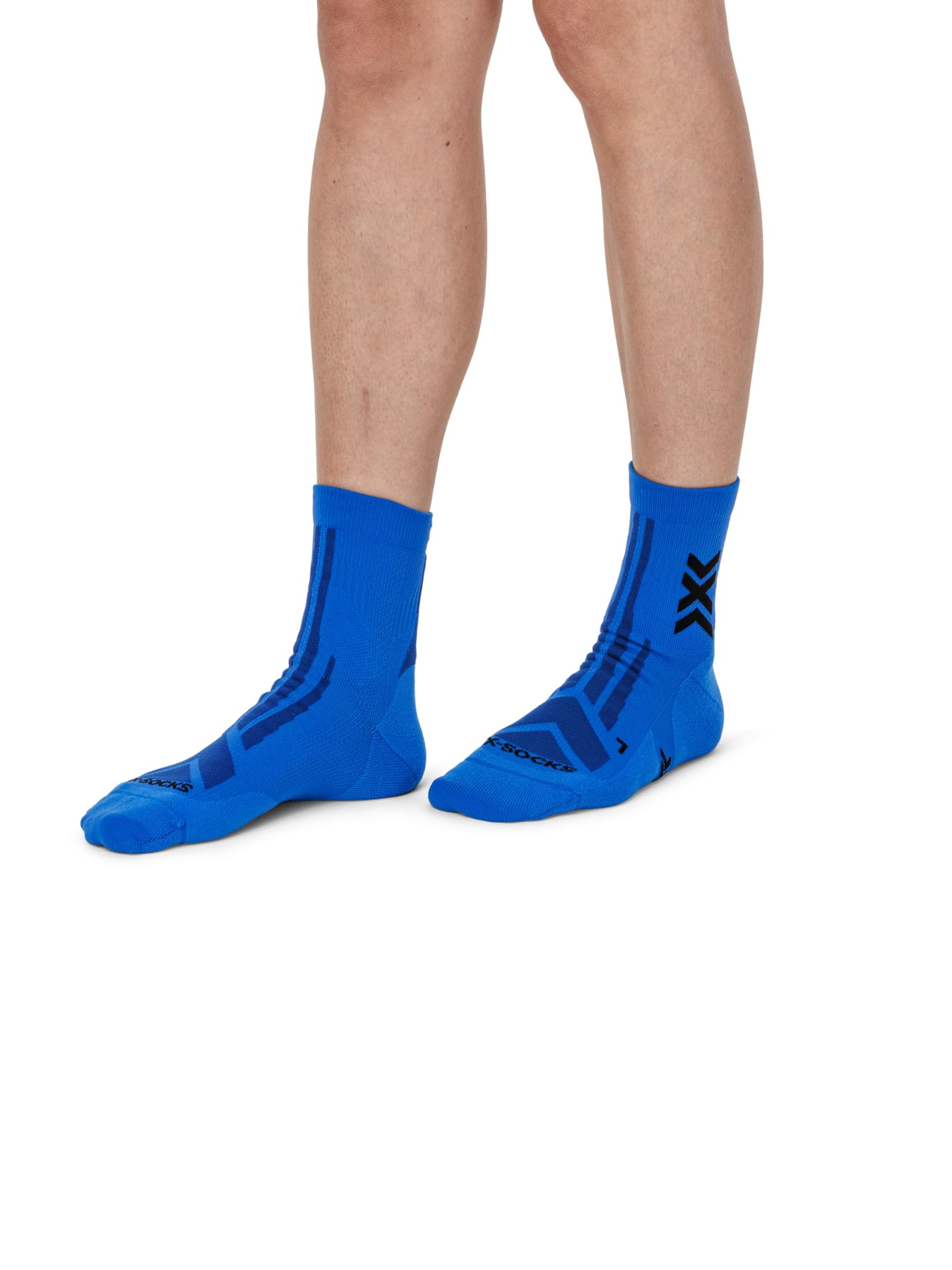 X-SOCKS Hike Discover chaussettes - Respirabilité ultime, protection contre les ampoules, résistance aux odeurs, confort accru et durabilité - Bleu Twyce/Bleu, 35-38