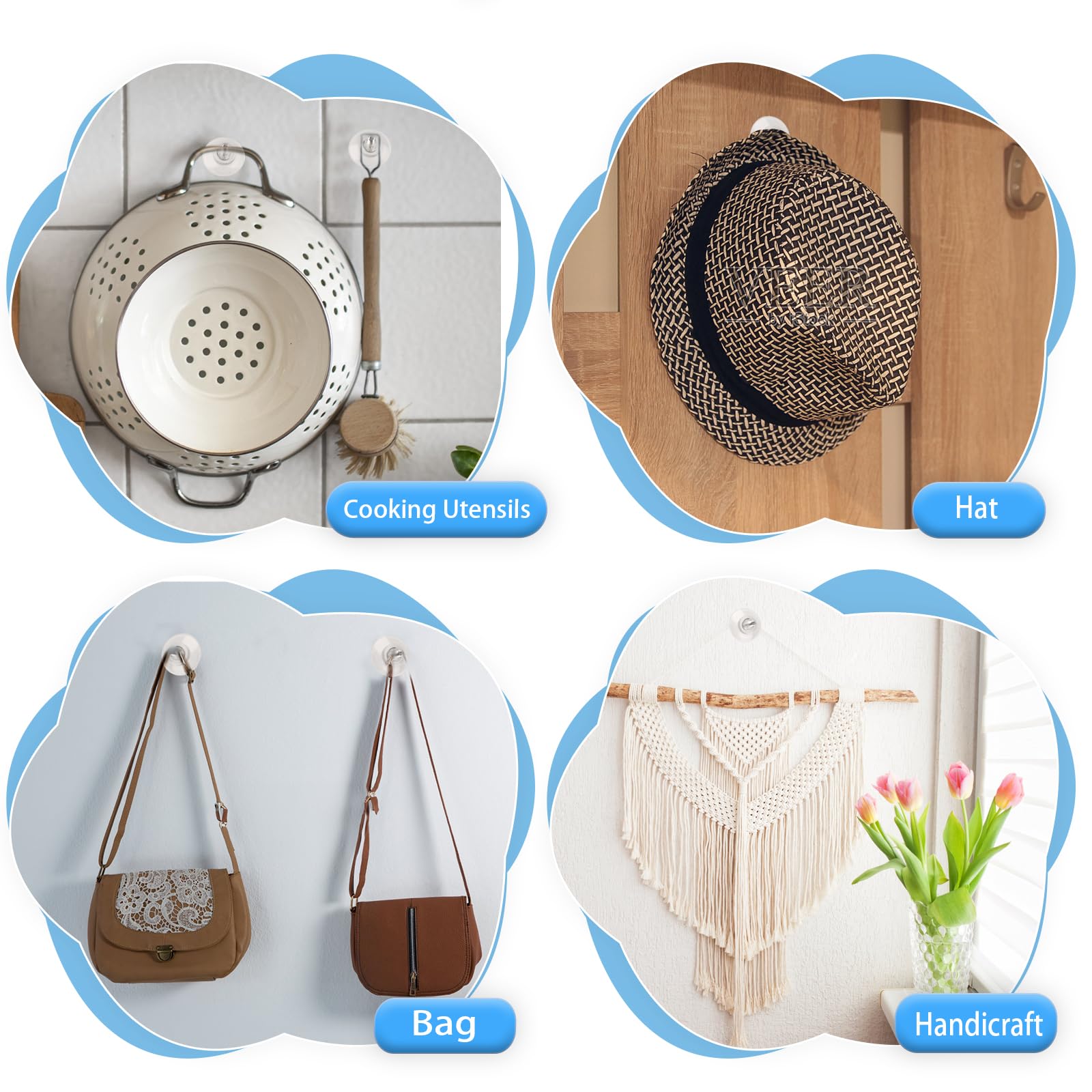 CZNBZIU 12 zuignappen/zuignappen met schroefdraad en kartelmoeren, veelzijdig inzetbare zuignappen, extra sterke pvc-transparante zuignappen, raamzuiger, glas, rubber, met metalen schroefmoer CZNBZIU 12 zuignappen/zuignappen met schroefdraad en kartelmoeren, veelzijdig inzetbare zuignappen, extra sterke pvc-transparante zuignappen, raamzuiger, glas, rubber, met metalen schroefmoer