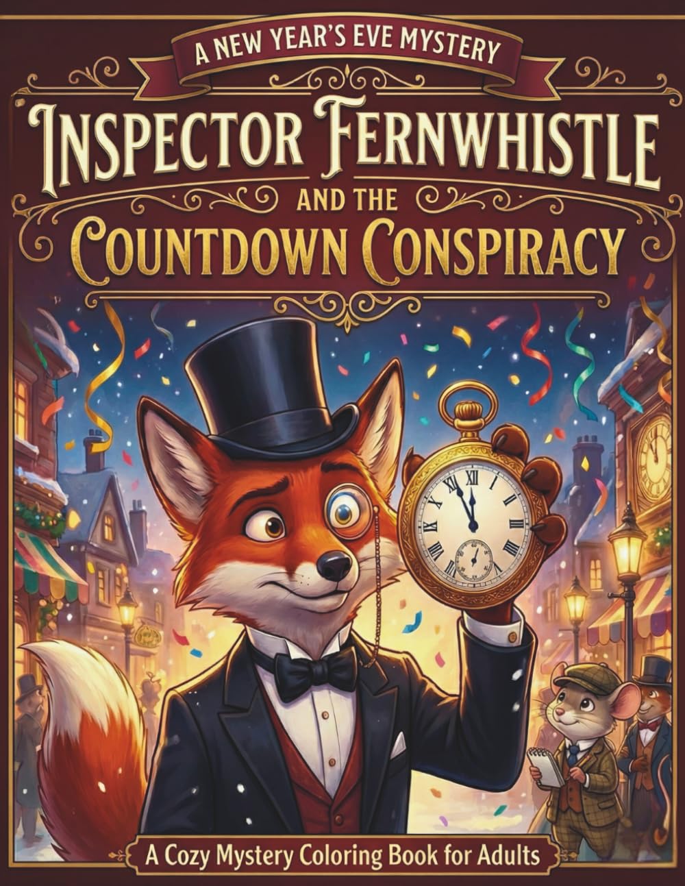 New Year's Mystery: Inspector Fernwhistle and the Countdown Conspiracy: A Whiskerville Mystery – An Interactive New Year's Eve Coloring Book for ...