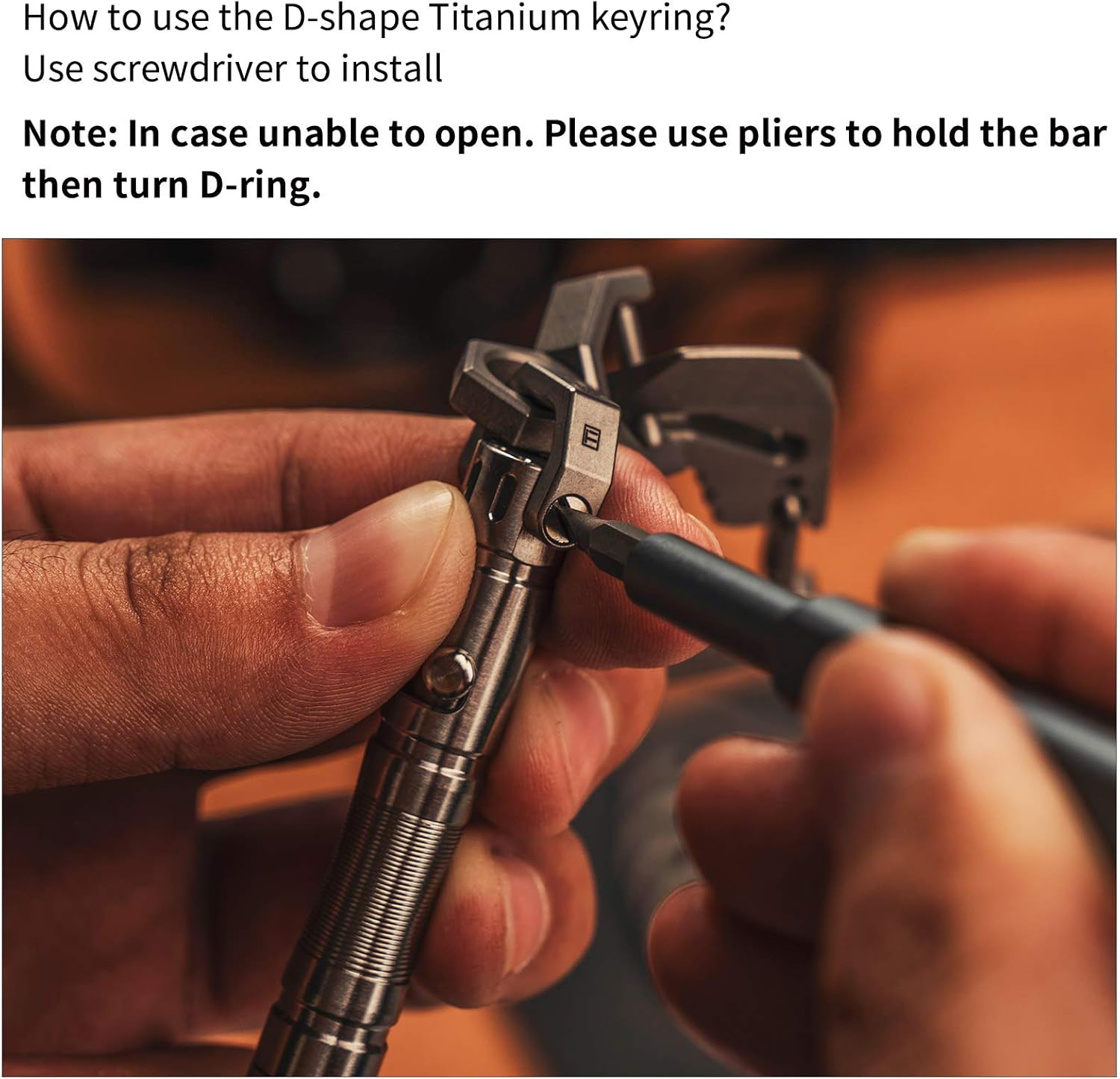 MecArmy CH2P D Ring Keychain with TPX8 Mini Bolt Action Writing Pen