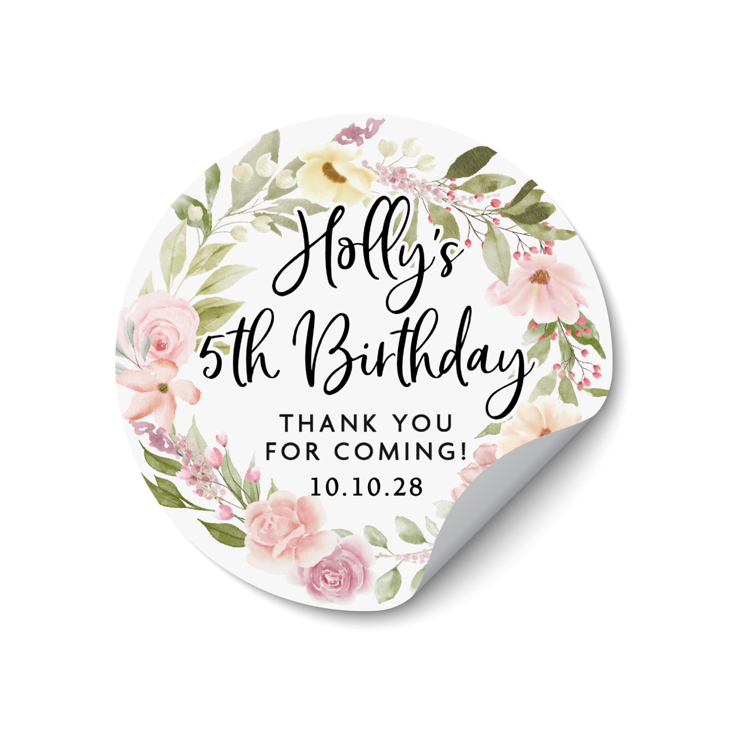 Personalised Space Birthday Stickers, Thanks for Celebrating Stickers, Favor Tag Thank You, Thank You Label Stickers, Birthday Name Stickers - BD54