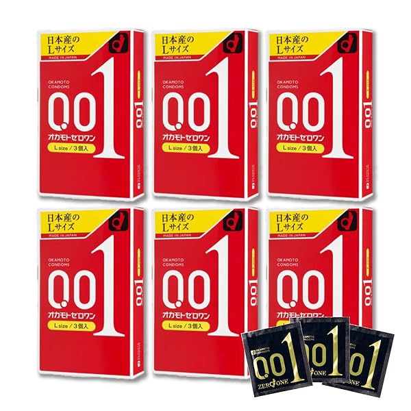 【6箱】オカモトゼロワン0.01ミリLサイズ 3個入りx6箱(4547691775122-6) 【6箱】オカモトゼロワン0.01ミリLサイズ 3個入りx6箱(4547691775122-6)