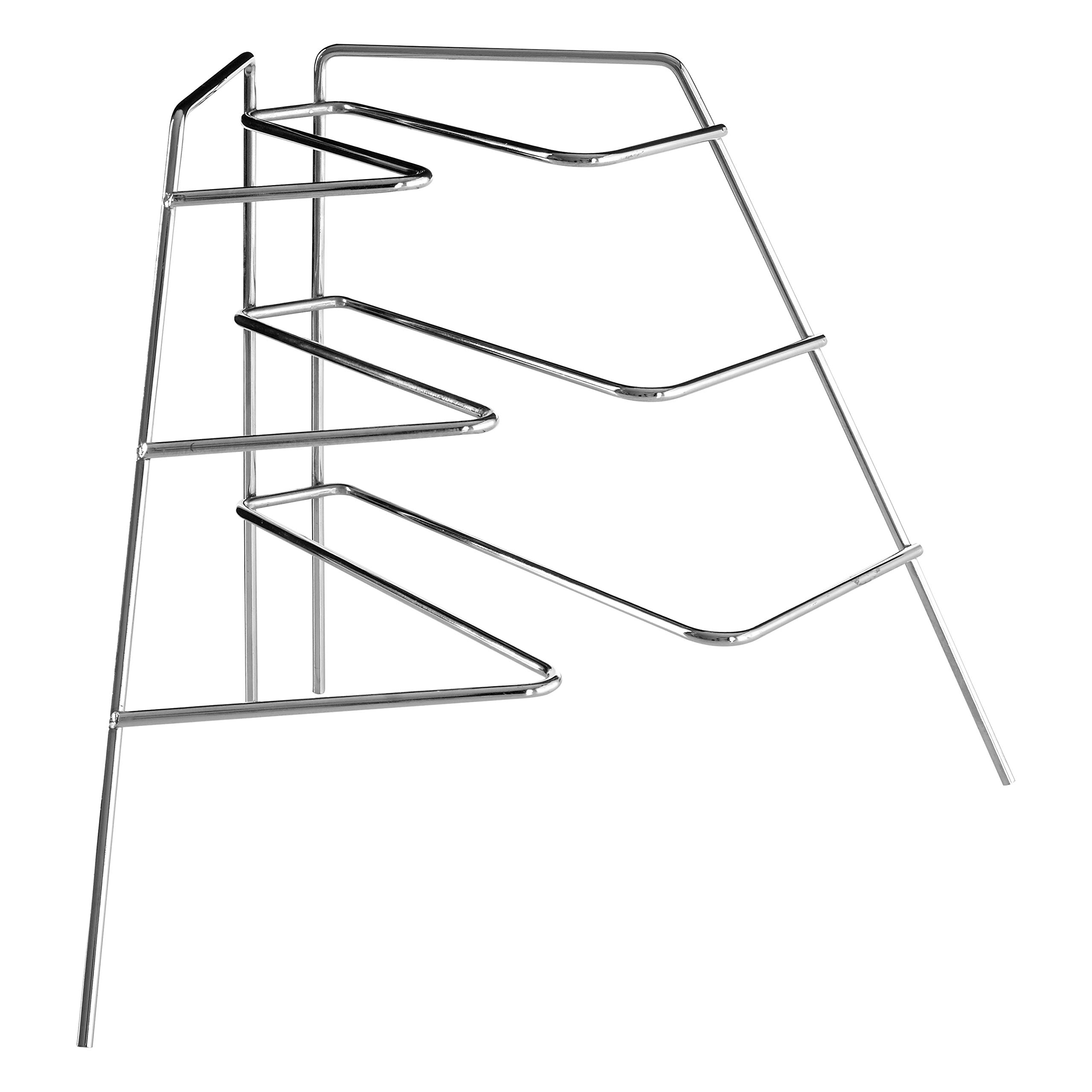 Premier Housewares Corner Plate Rack - 37 cm, Chrome