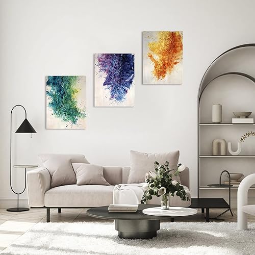 Miniatura 4 de Paneles Acústicos Arte de Pared que Absorbe Sonido, 16"X12" Paneles de Pared Acústicos Arte, 3Pcs Paneles de Pared Insonorizados Autoadhesivos,