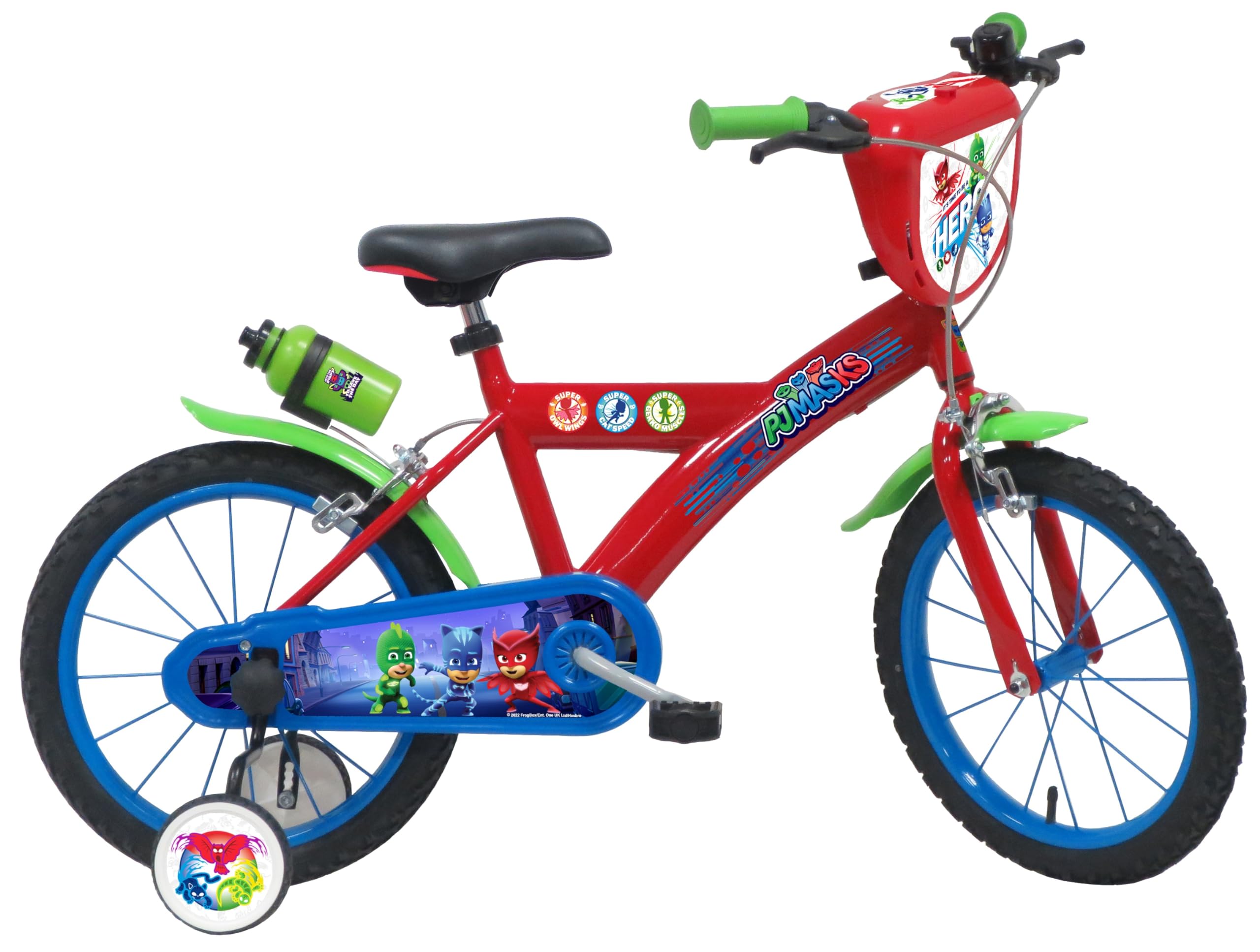 PJ MASKS Bici 16'', Bicicletta Bambino, Rosso