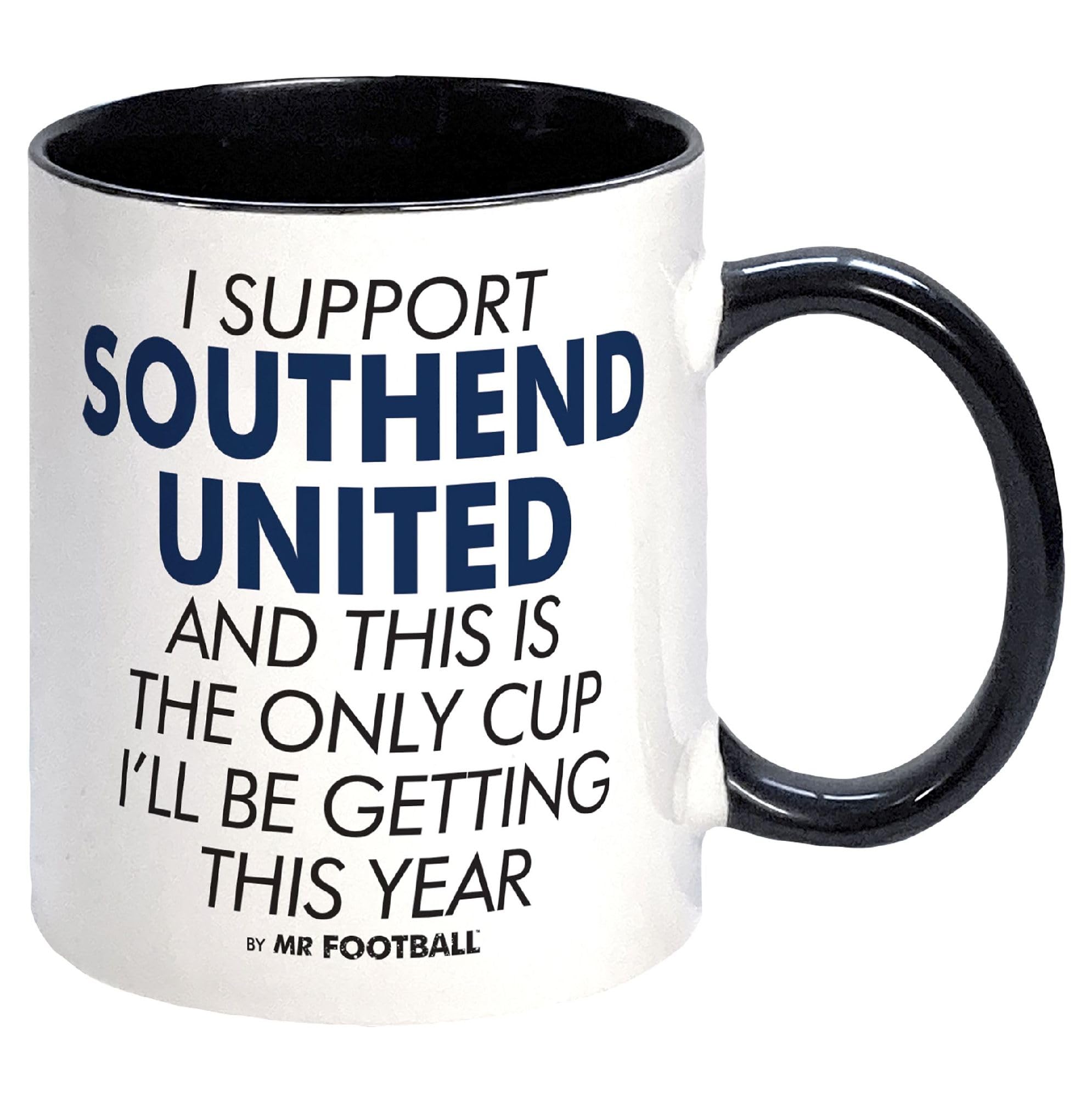 I Support Southend United and This is only Cup -Gift Boxed Mug Present idea for Fan Supporter — image 1