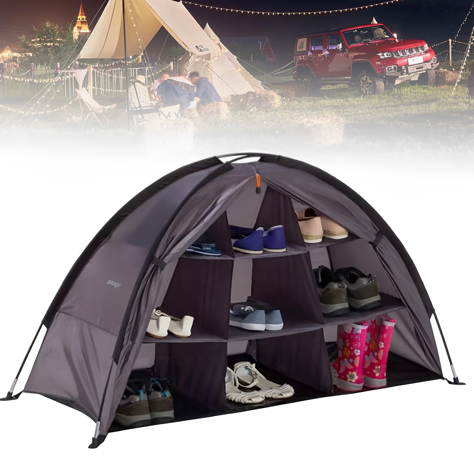 Organisateur de chaussures de camping pour ne plus laisser vos affaires traîner