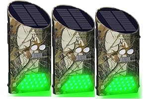 Solar Deer Feeders Lights Motion Activated Green Kill Lights Night Hunting Predator...