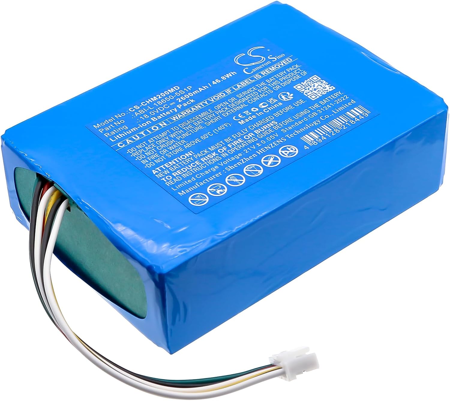 Cameron Sino New 2600mAh Replacement Battery for Intelect Legend 2 Ultrasound, Intelect Mobile 2 Combo, Intelect Mobile 2 Stim, Intelect Mobile 2 Ultrasound, Intelect Transport 2 Combo, Intelect Trans