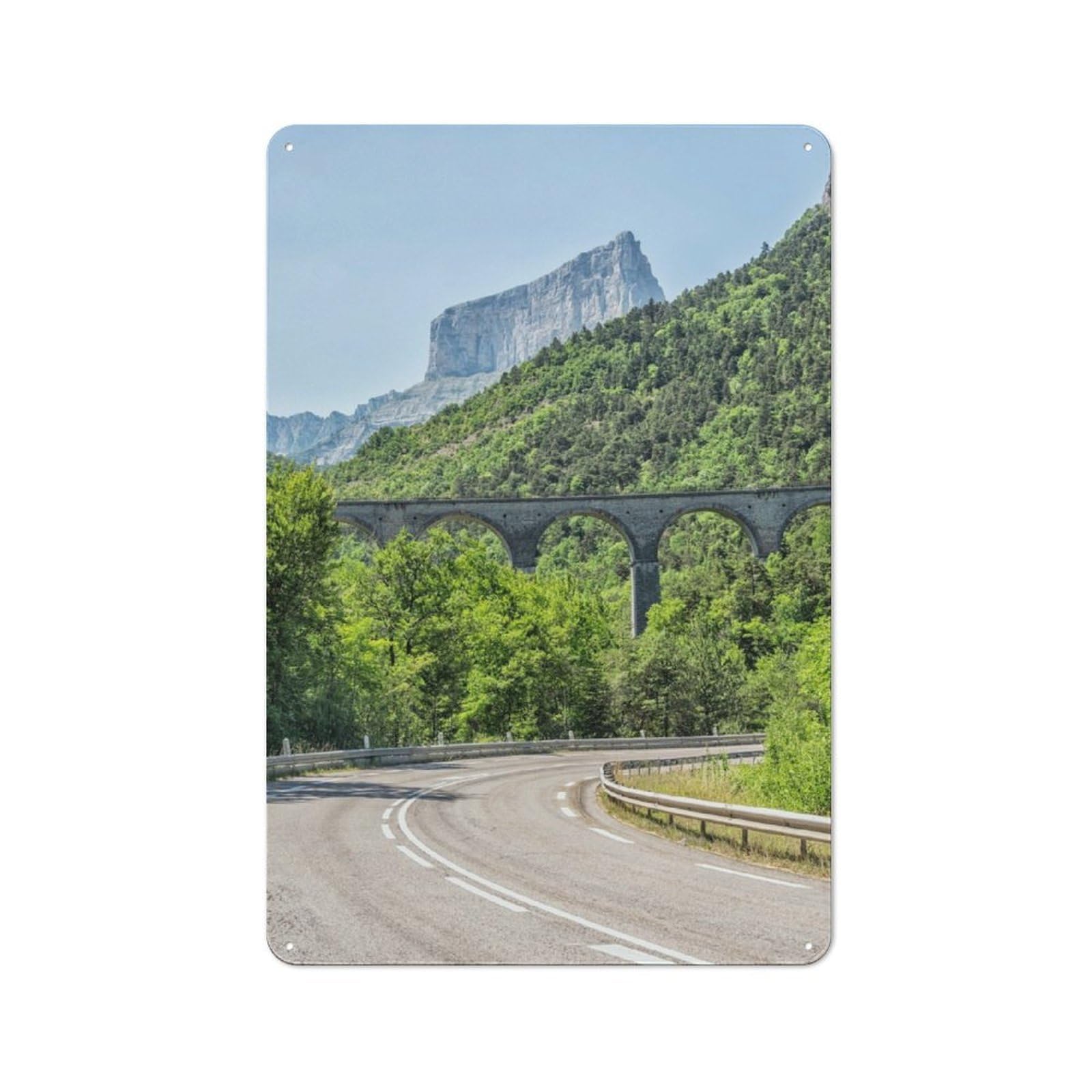 Junmoney Viaduct For Garden Room Or Summerhouse, Retro Metal Sign 30X20cm, For Metal Sign Collectors, For Vintage Wall Decor Fans
