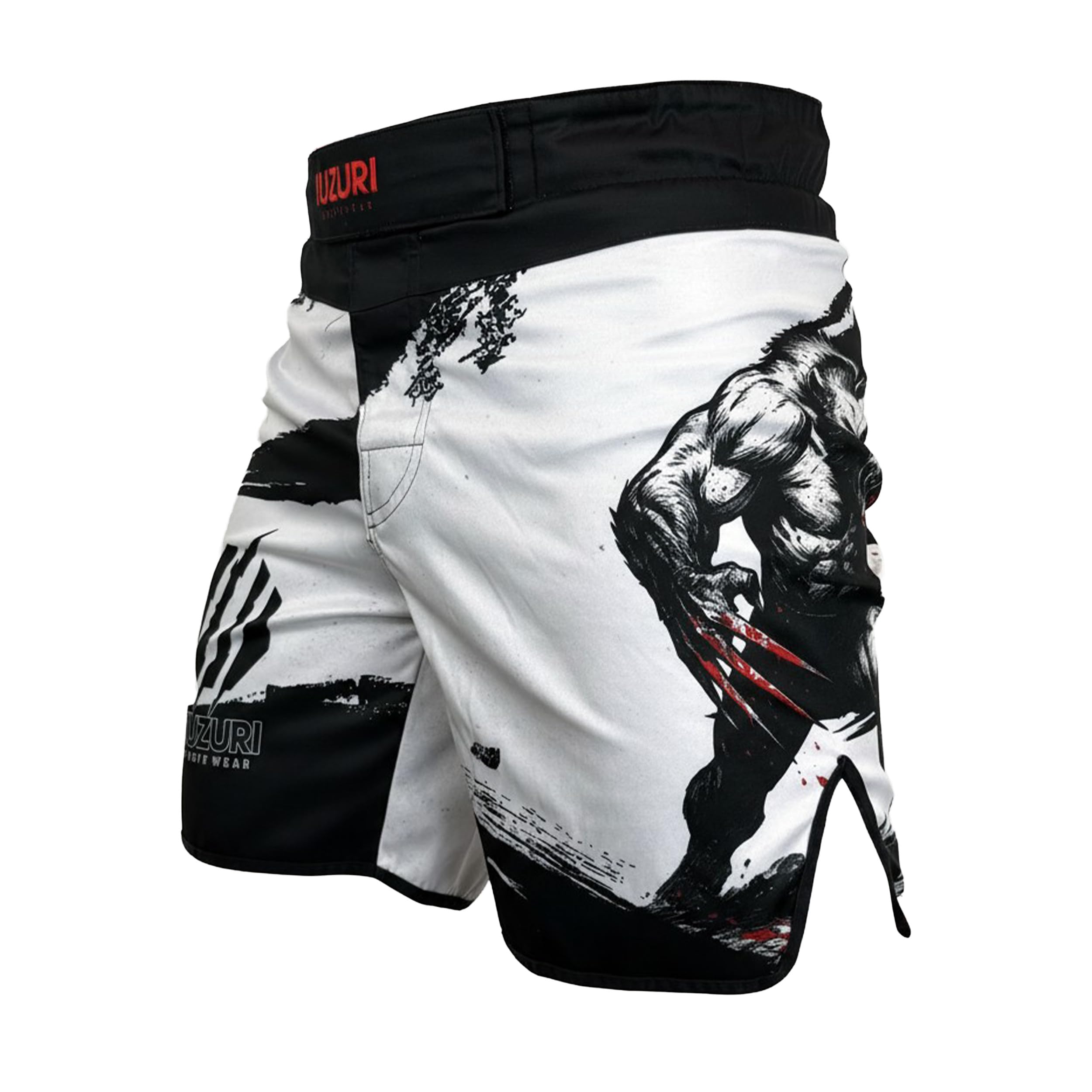 KUZURI MMA Shorts Herren – Personalisierte Kampfsport Shorts für BJJ, Grappling & Kickboxen – Fight Shorts Herren Training Wettkampf