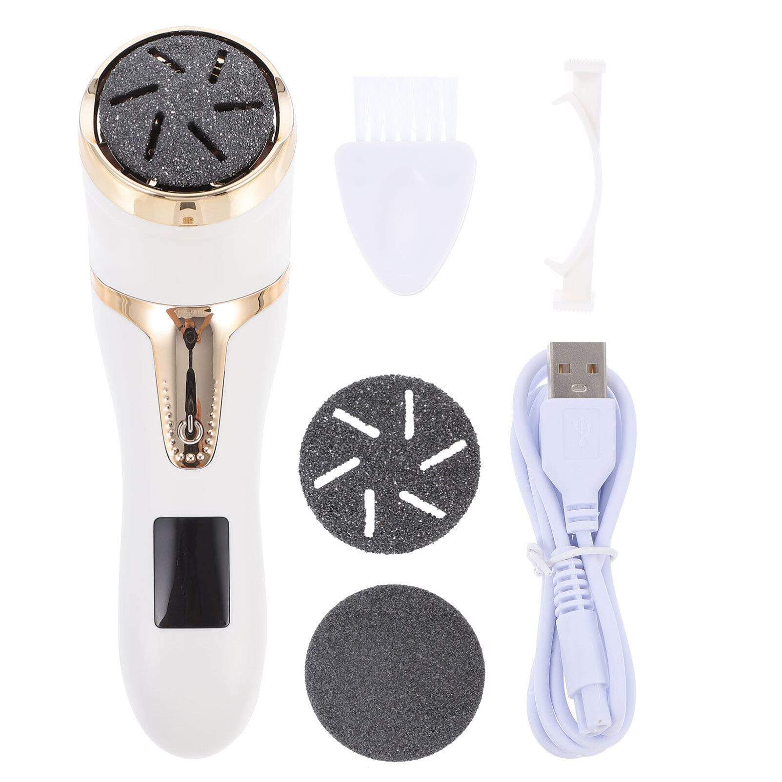 Mikinona Leva Calli Piedi Elettrico, Lima Pediatrica Portatile, Rimuove Pelle Dura e Morta, 1200mah, Abs, per Viaggi e Uso Professionale