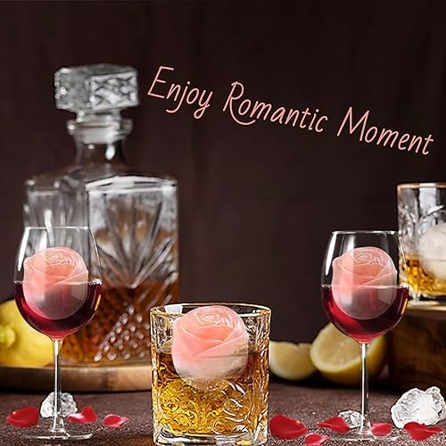 Miniatura 4 de Paquete de 2 moldes de bolas grandes para cubitos de hielo, bandeja para cubitos de hielo de cactus con tapa para congelador, molde redondo para