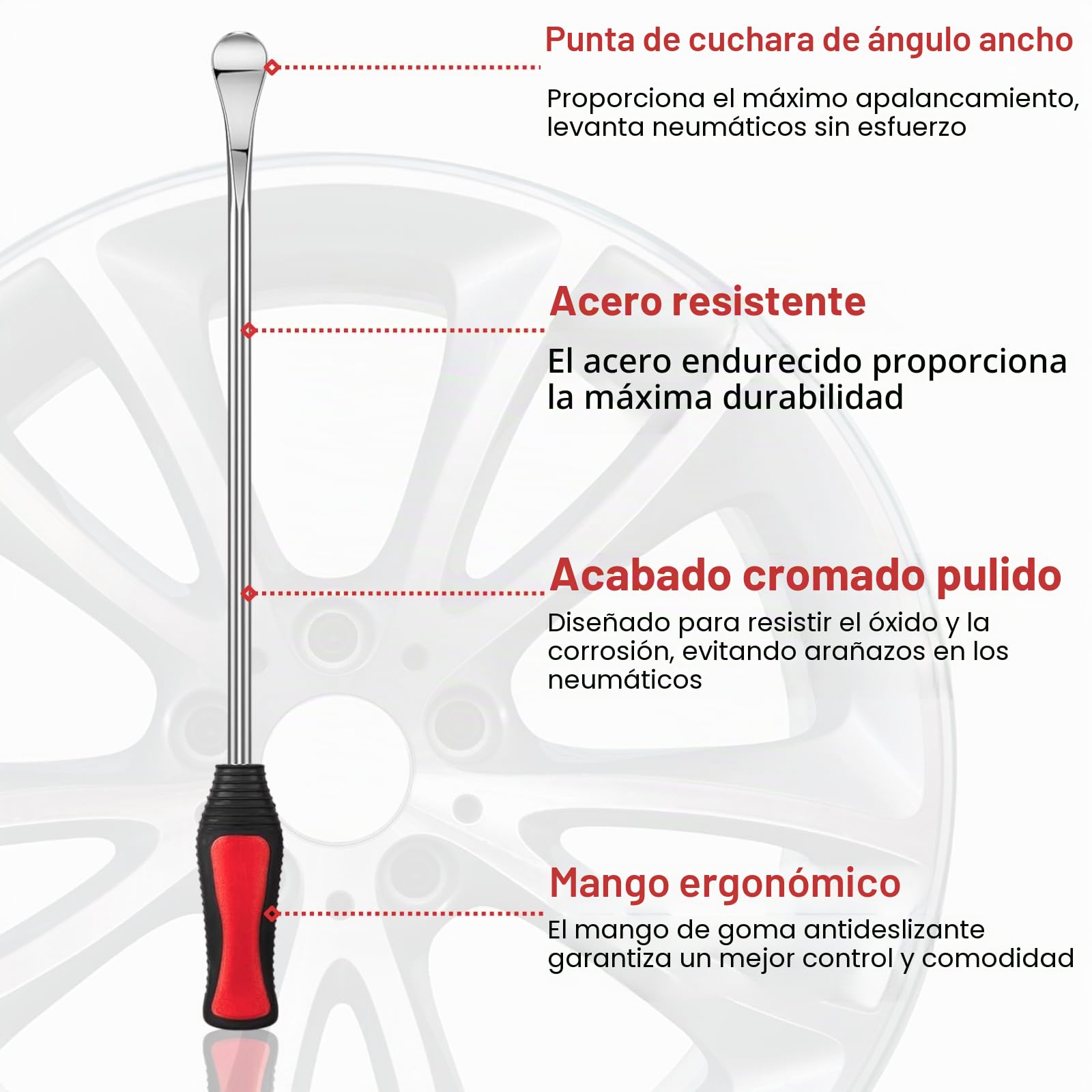 31 Piezas Desmontadora Neumáticos, Palanca Cambios Coche, Herramientas Moto, Antipinchazos Coche, Palanca Desmontadora Neumáticos, para Motocicletas, Bicicletas, Coches, Scooters