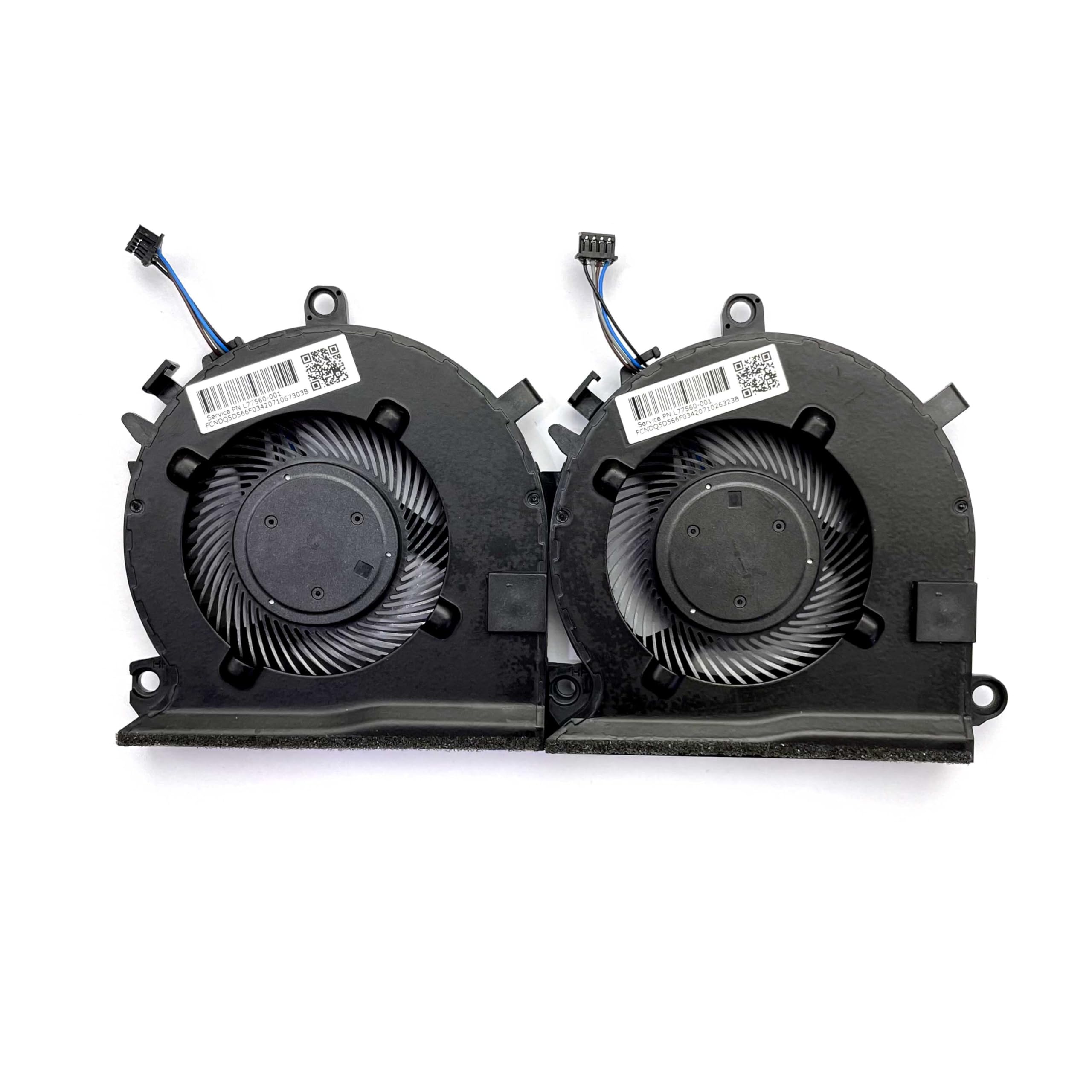 new net - Ventola CPU Fan Compatibile con HP Pavilion 15-bc200nl, 15-bc201nl, 15-bc202nl, 15-bc206nl, 15-bc207nl, 15-bc209nl, 15-bc210nl, 15-bc218nl, 15-bc001tx [4 Pin - Diametro 55 mm