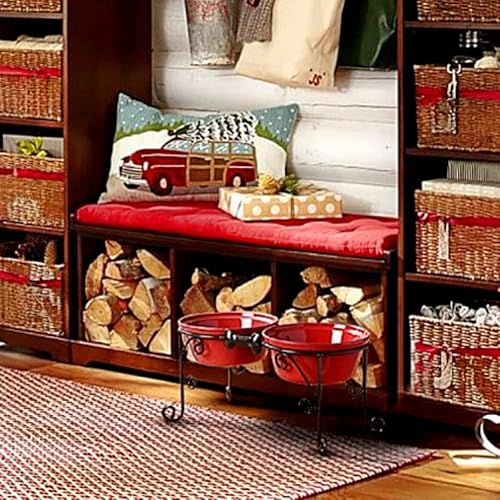 Bestvida Sparks Elevated Dog Bowl Stand Includes Two Premium Stoneware Dog Bowls- Ideal For Medium And Large Dogs (Large, Marsala) #TOP7