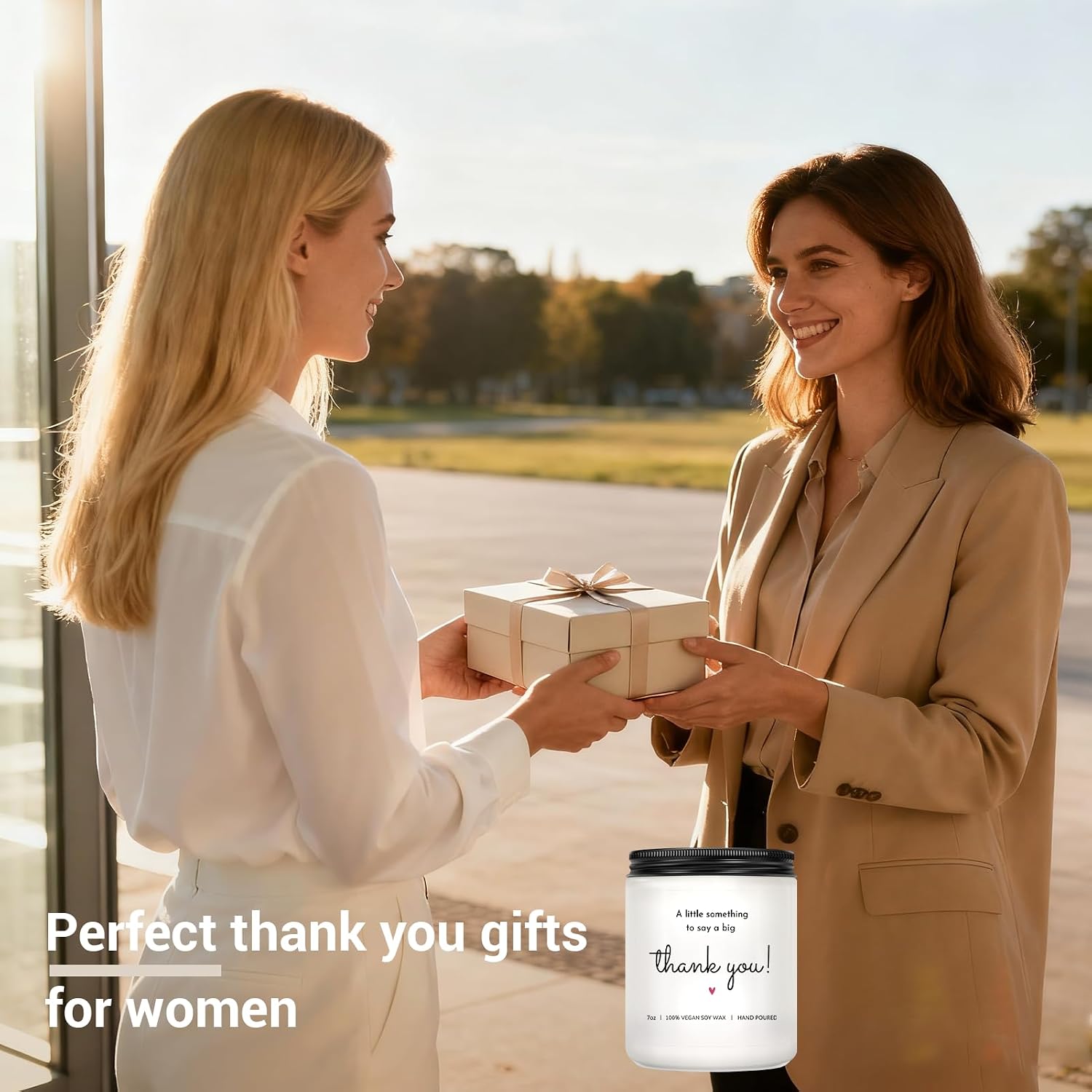 Thank You Gifts for Women, Appreciation Gifts, Lavender Scented Candle