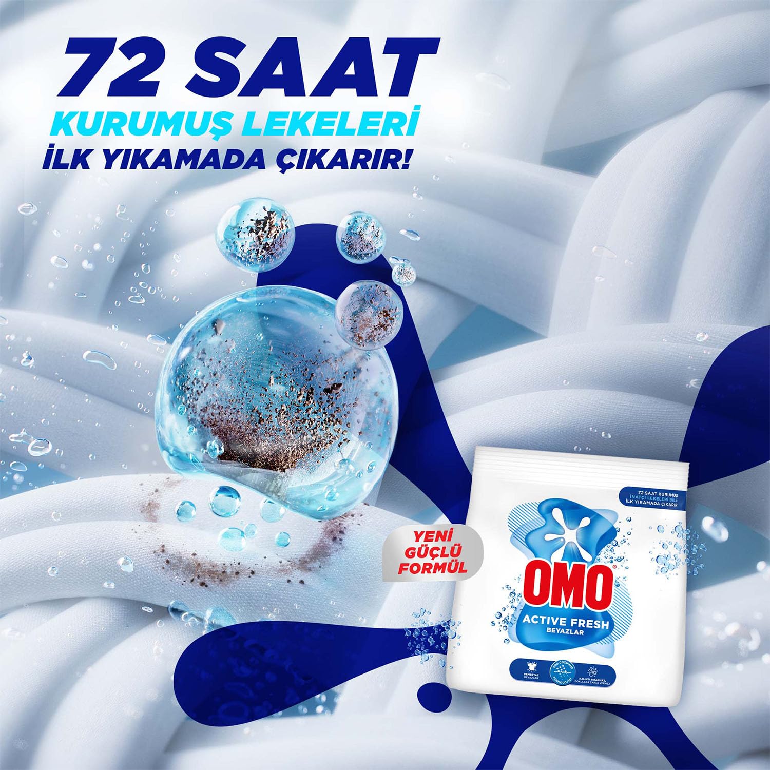 Omo Active Fresh Beyazlar Toz Deterjanı 1.5 kg