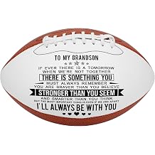 Engraved Football for Grandchildren - Personalized Synthetic Leather American Football - Anniversary Christmas Graduation Gift Granddaughter