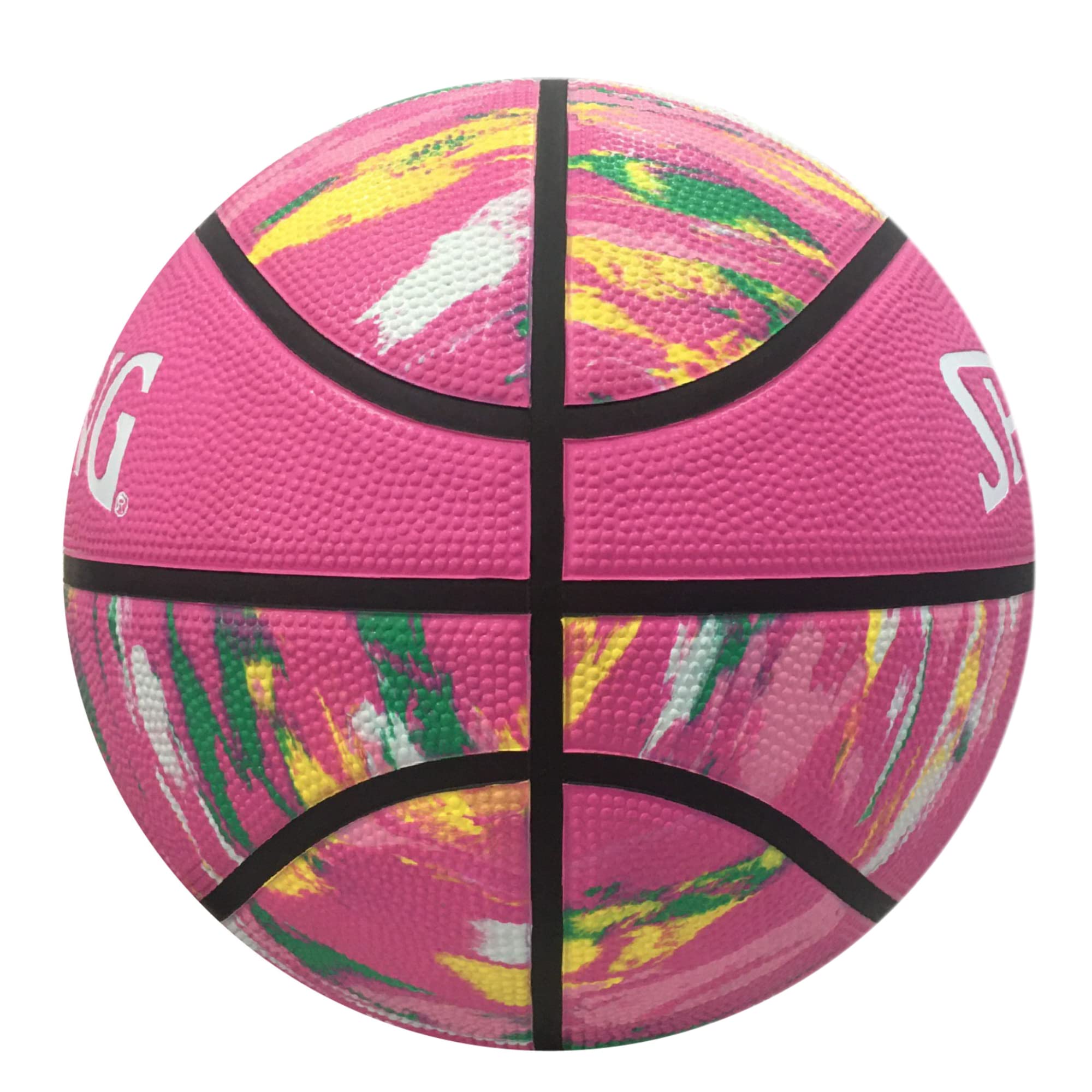 Image secondaire de Ballon de Basketball Spalding Mcdavid Rainbow 5 - Couleur Rose