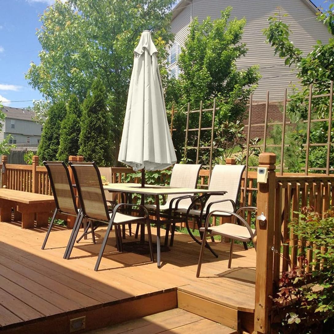 Umbrella Canopy Replacement?Garden Umbrella Replacement Cover?Replacement Canopy Fit Outdoor Garden, 2/2.3/2.5/2.7/3/3.50m, 6/8 Arm Replacement Fabric(Blue,6 ribs-300cm/9.8ft)