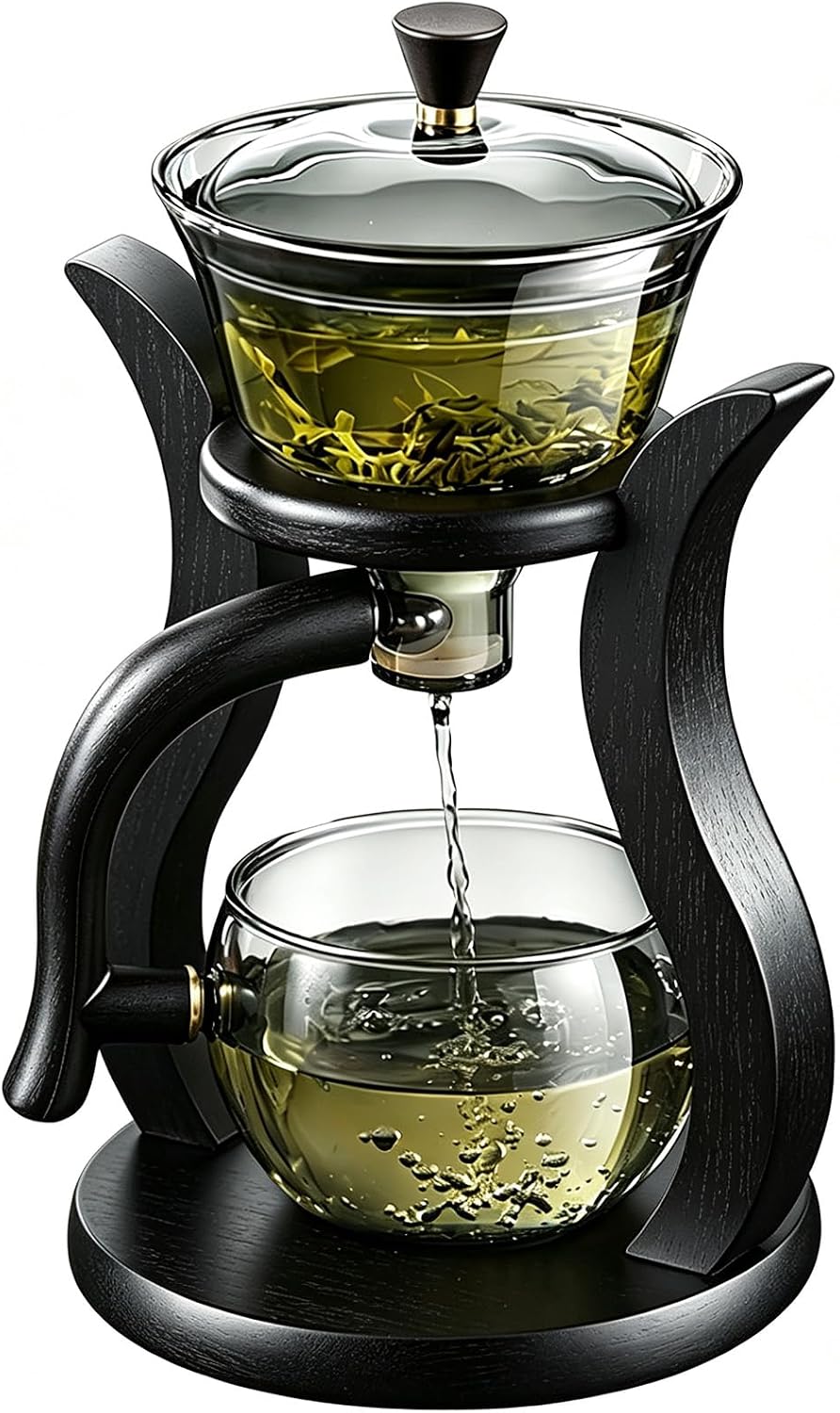 CAISANG Magnetic Glass Kung Fu Tea Set