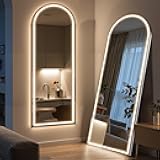 Arched Full Length Mirror with LED Lights, 60