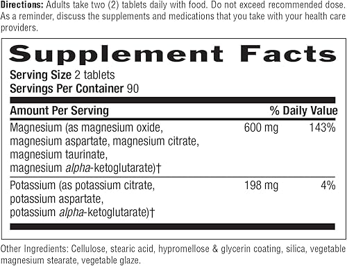 Miniatura 7 de Country Life Target-Mins - Aspartato de magnesio y potasio - 180 comprimidos - Cardiovascular - Salud ósea - Relaja los músculos