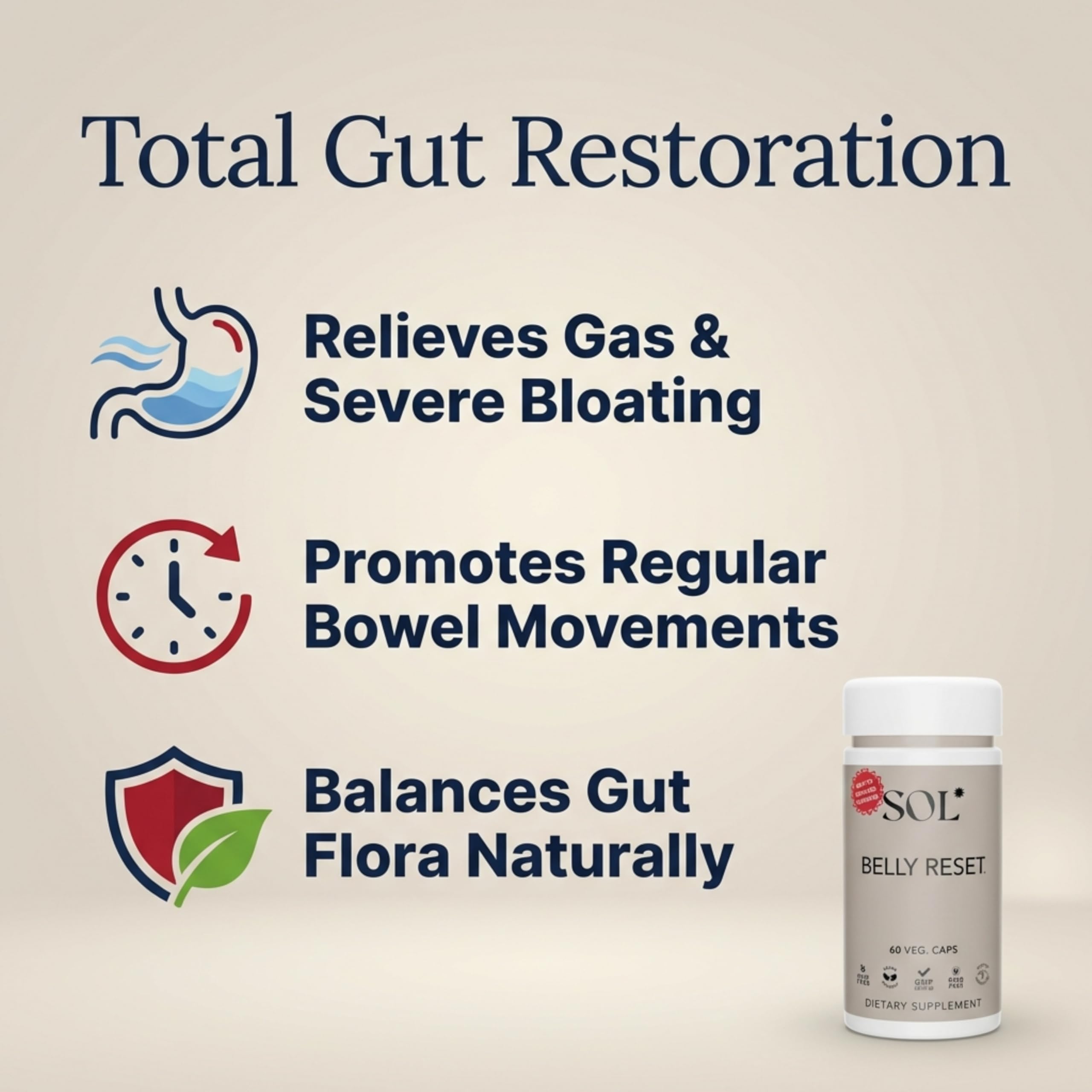 Complete Belly Reset - Gut Health Support - 60 Capsules — Amazon image 3