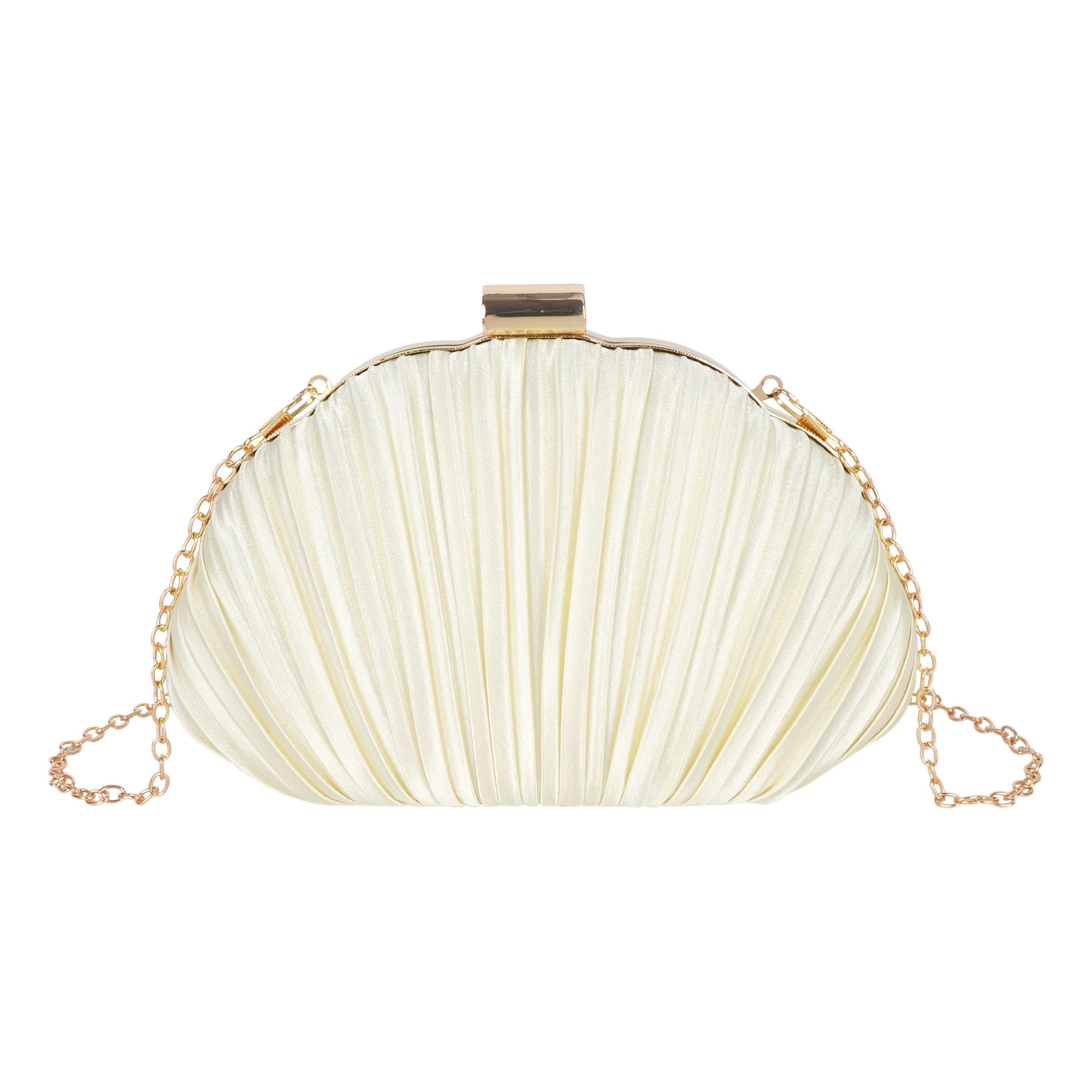 Women Seashell Evening Bag Purse Mermaid Chain Strap Clutch Handbag Shoulder Bag