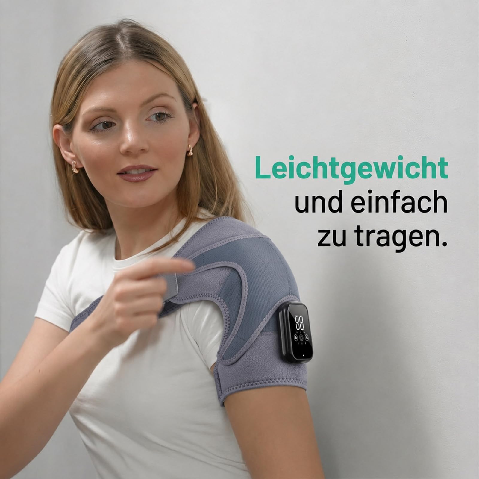 Relivera 3-In-1 Schultermassage, Schultermassagegerät Mit Dreifacher Massagefunktion, Lange Akkulaufzeit, Kabelloses Design, Verschiedene Massageprogramme