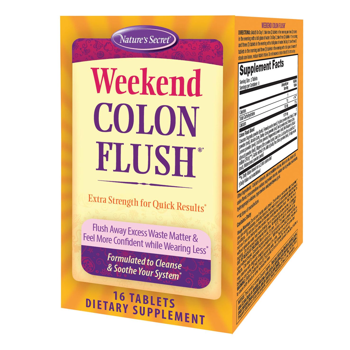 Amazon.com: Nature's Secret Weekend Colon Flush 16 Capsule