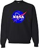 Go All Out Adult Blue NASA Logo Sweatshirt Crewneck