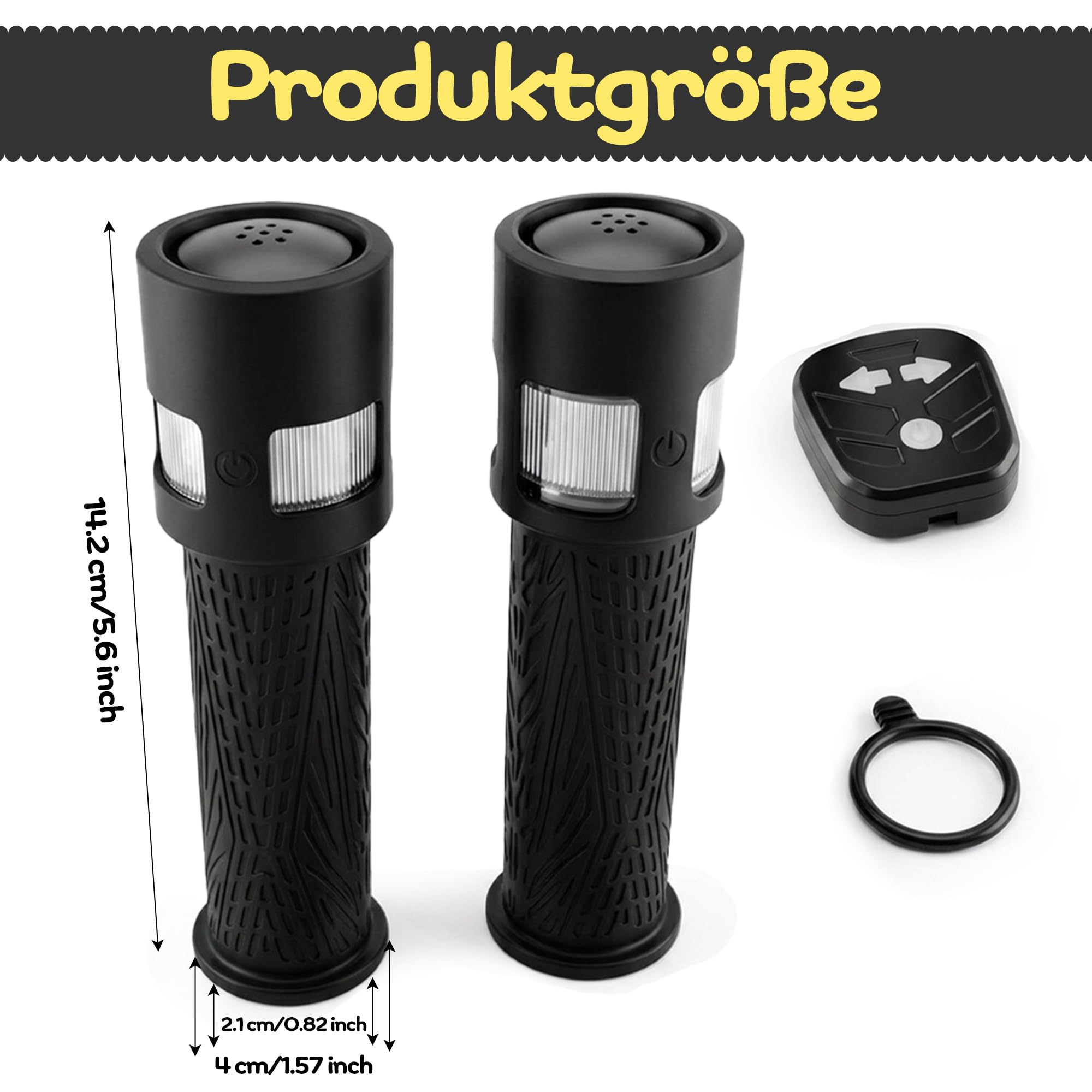 Luz de manillar para scooter, luz de advertencia