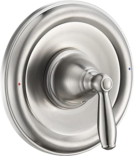 Kit de molduras para bañera y ducha de equilibrio de presión, compatible con válvula Moen Posi-Temp, níquel cepillado