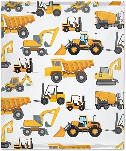 Vista 77 de Manta de construcción para regalo, manta de franela ultra suave y acogedora, manta de forro polar ligera y mullida, manta de felpa cálida para sofá