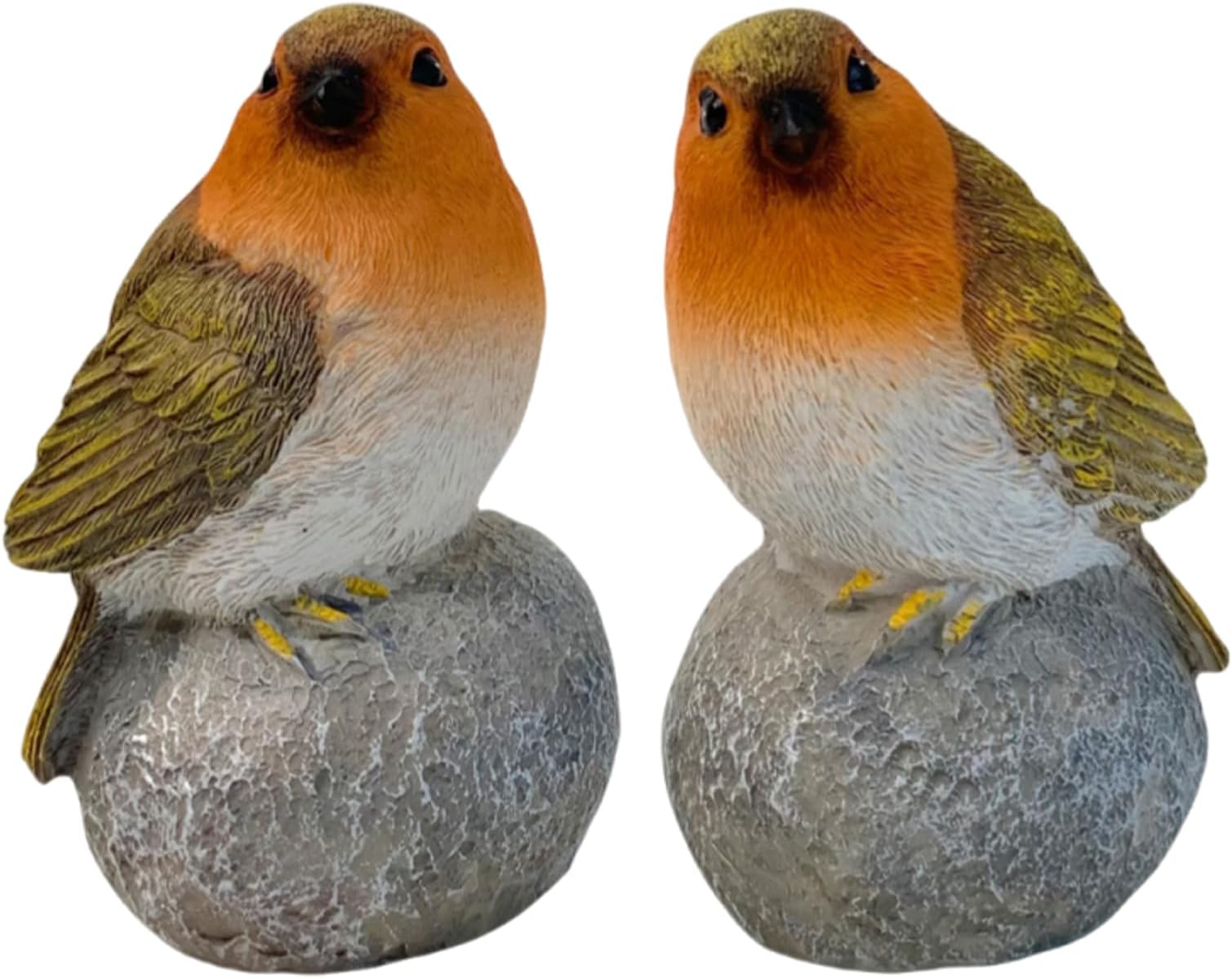 Generico Resin Garden Statue - Outdoor Decoration with 2 Piece Sculptures | Terrace Patio Balcony Flower Pots Animal Ornament Realistic Decorative Gardening at