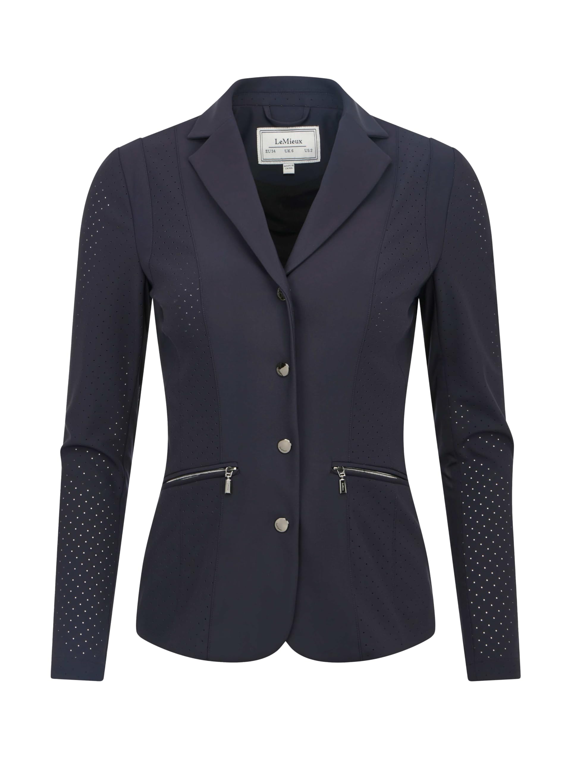 LeMieux Jessica Mesh Womens Show Jacket - Navy Blue Size: 10