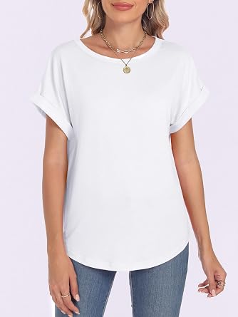 ANRABESS Women's Oversized Short Sleeve T Shirts